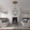 Ekena Millwork Milton Ceiling Medallion (Fits Canopies up to 7 7/8"), 40 5/8"OD x 1 3/4"P, Smokey Topaz Crackle CM40MISTC - alternate 2